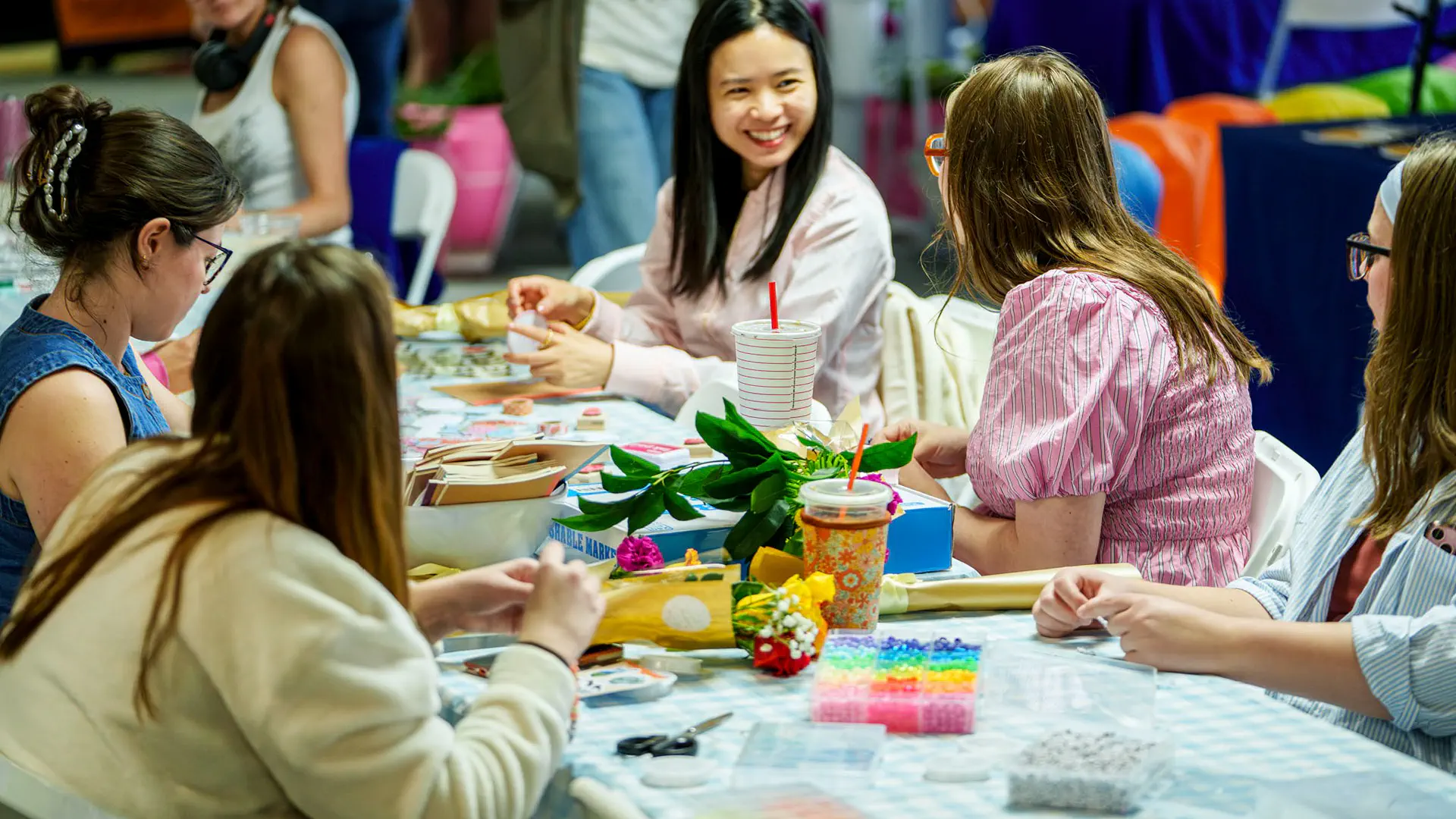 Students crafting at WVUp All Night